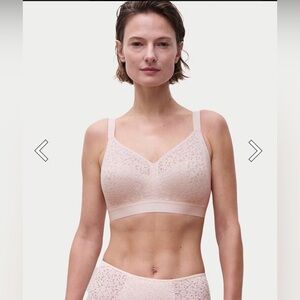 Chantelle Norah Comfort Supportive Wirefree Bra - Blushing Pink, 38DD